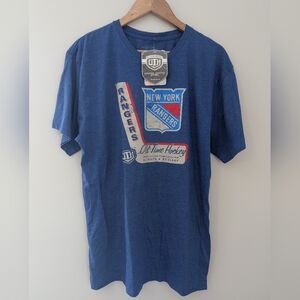 NWT NY Rangers Old Time Hockey Blue Tee Large